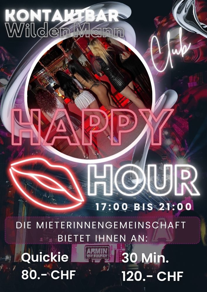 Happy hour Live sexy show - Kontakt - Bar - Club - Wilden Mann - Wädenswil